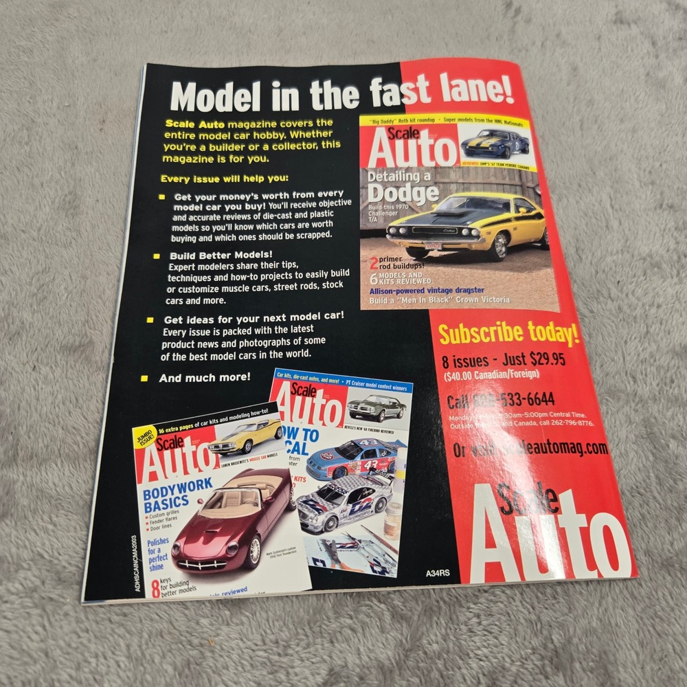 Car Modeler 2003 Special Issue Scale Auto Magazine Custom Model Car Tips Guide - Picture 6 of 7